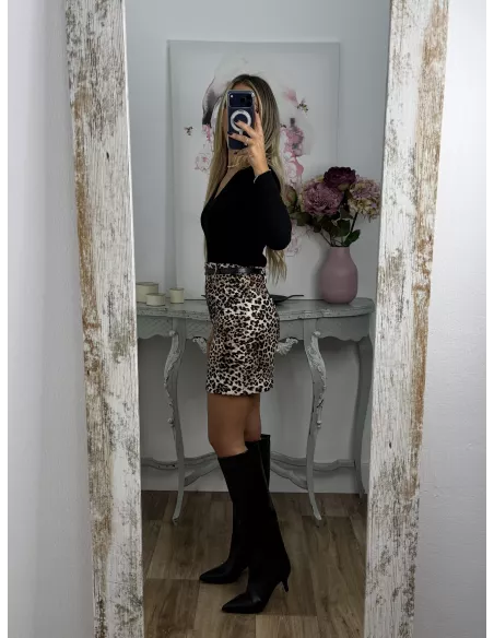 Falda Vailen leopardo