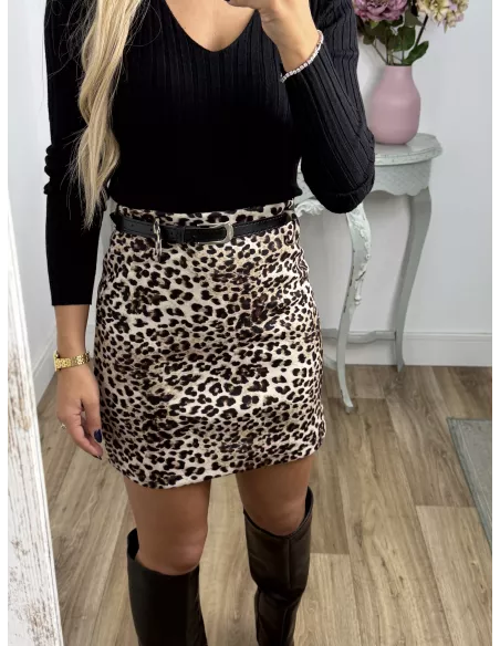 Falda Vailen leopardo