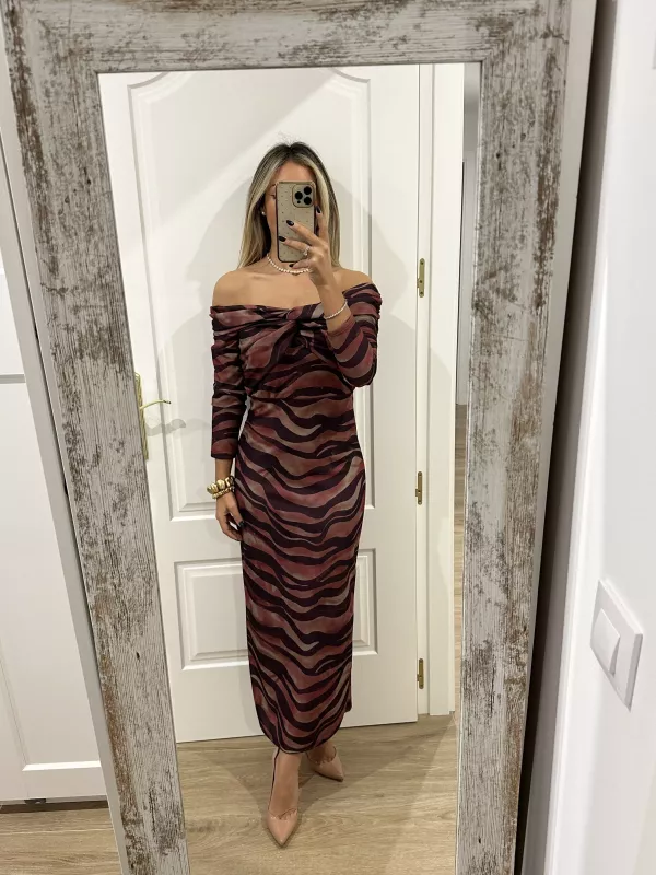 Vestido Sonsoles tonos rosa