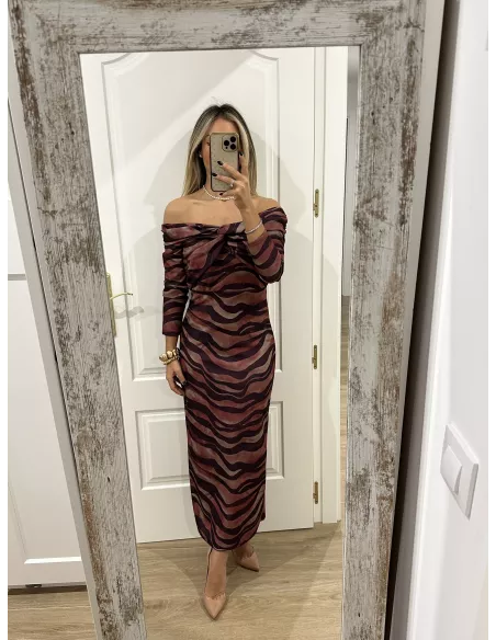 Vestido Sonsoles tonos rosa