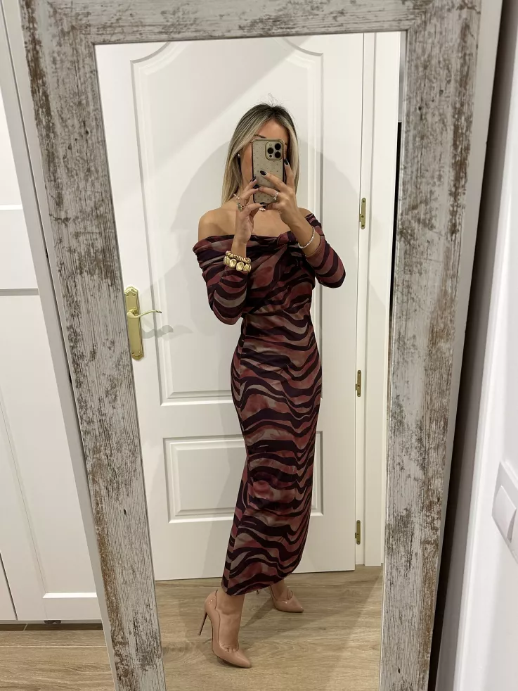 Vestido Sonsoles tonos rosa