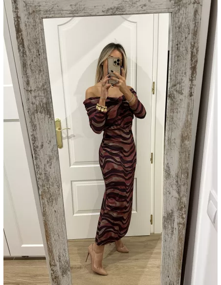 Vestido Sonsoles tonos rosa