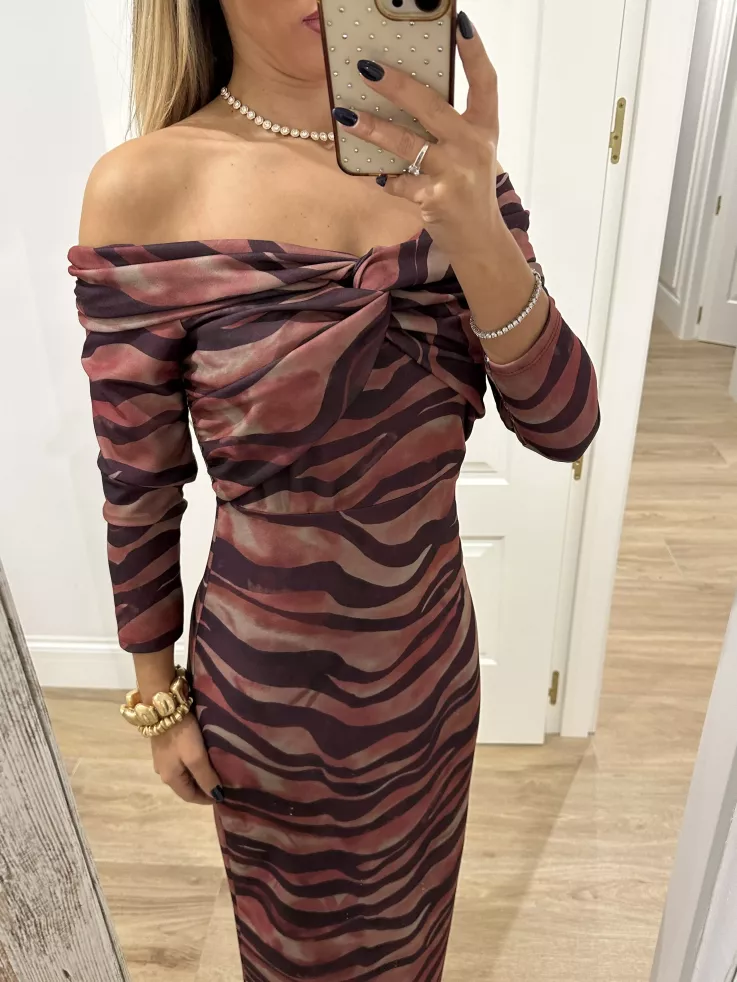 Vestido Sonsoles tonos rosa