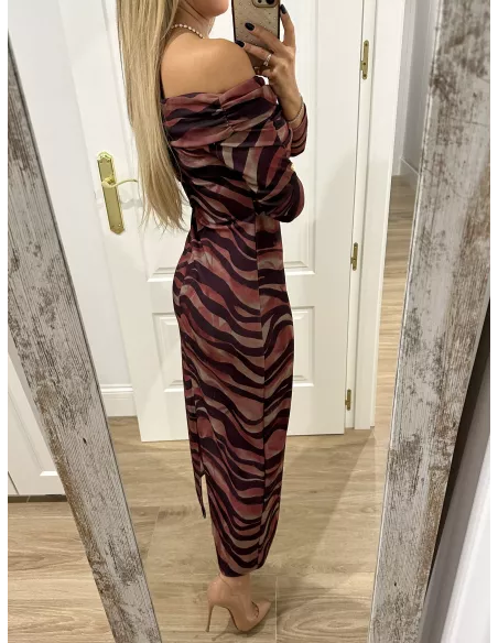 Vestido Sonsoles tonos rosa