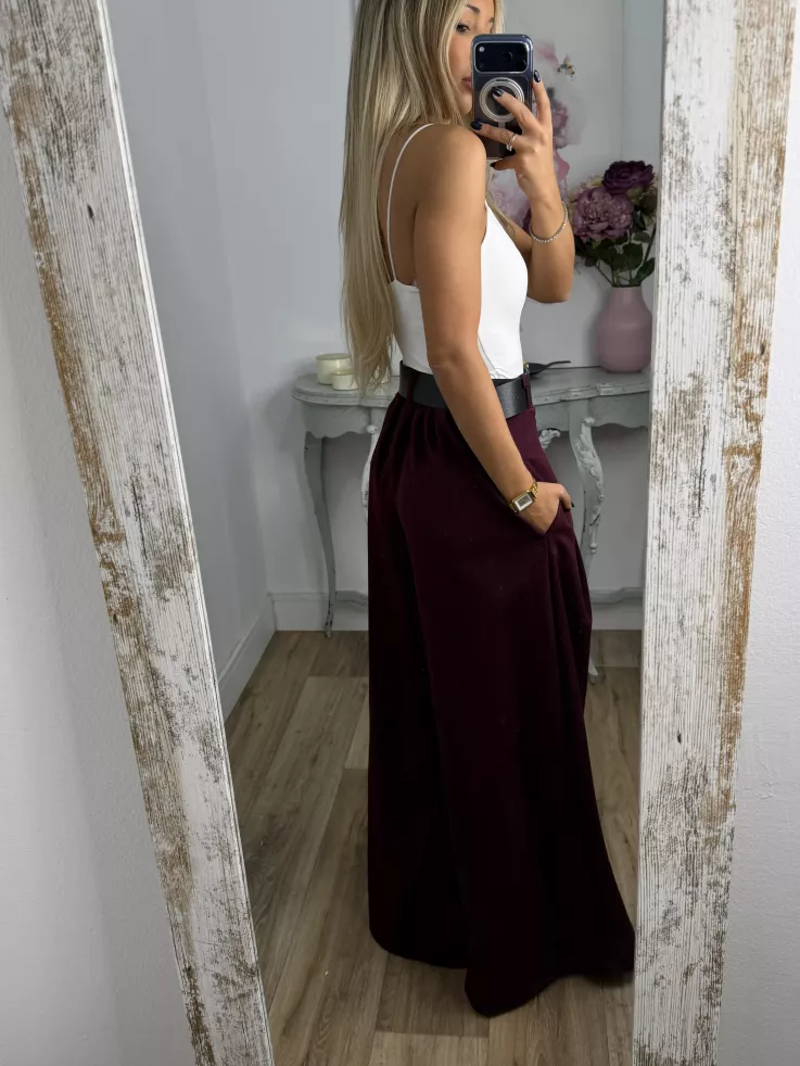 Pantalón Derek burdeos