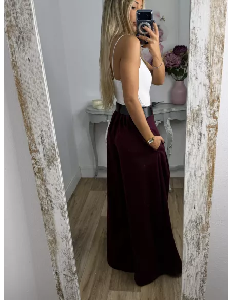 Pantalón Derek burdeos