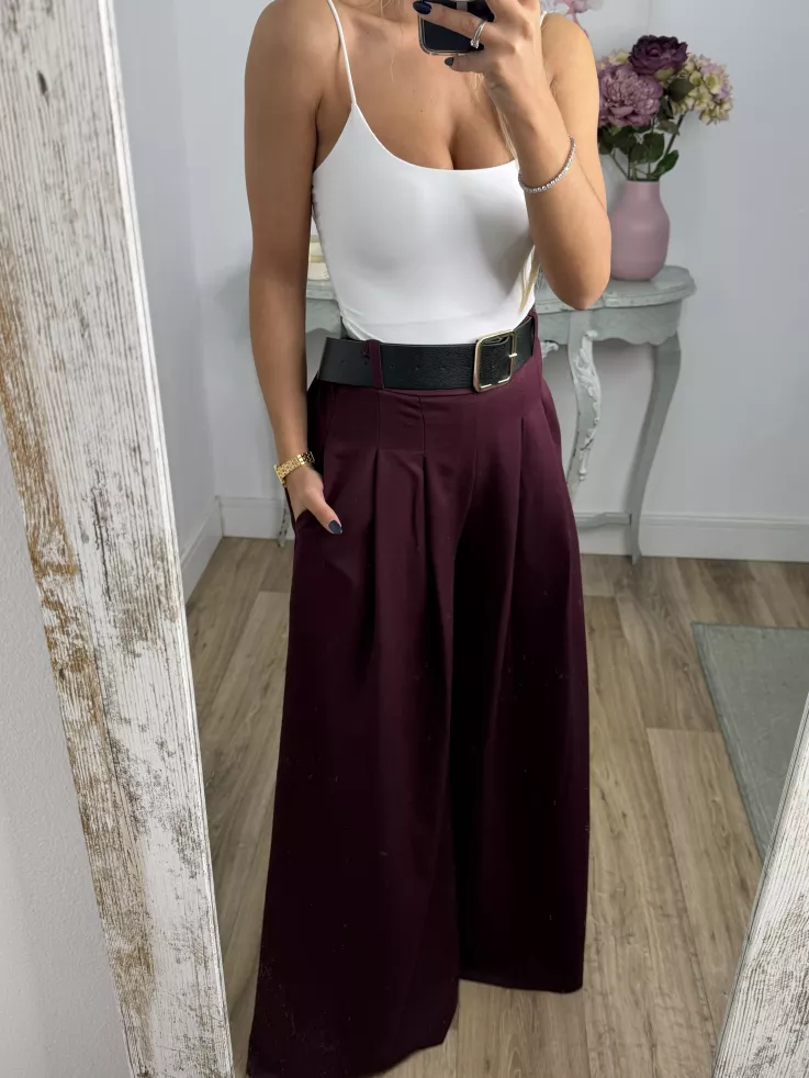 Pantalón Derek burdeos