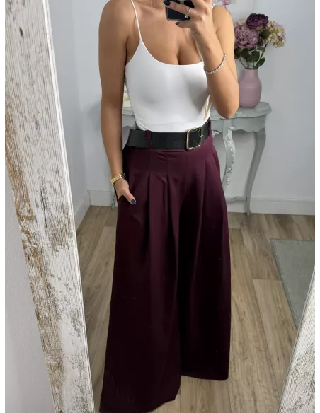 Pantalón Derek burdeos