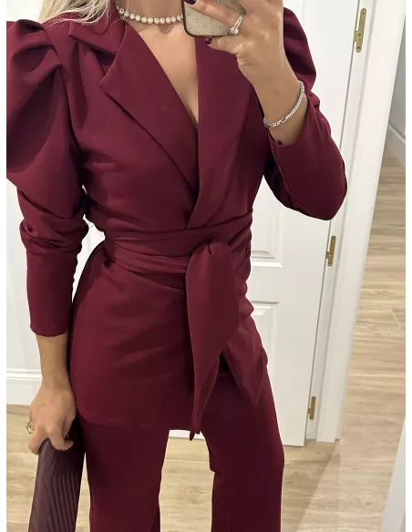 Conjunto Laras burdeos