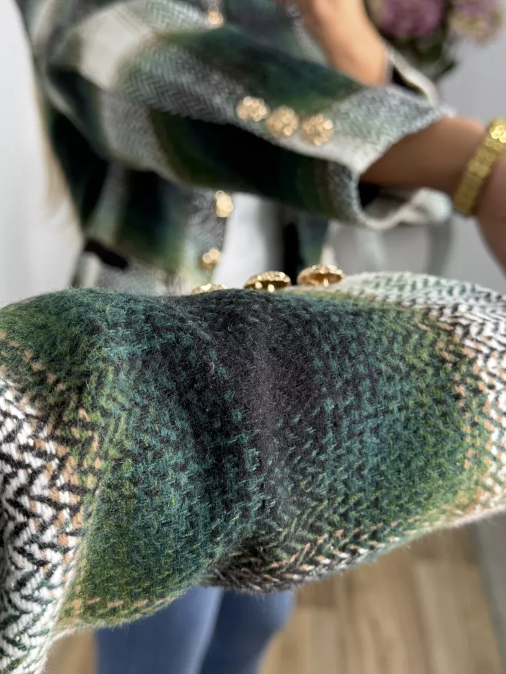 Chaqueta Dénia cuadros verde