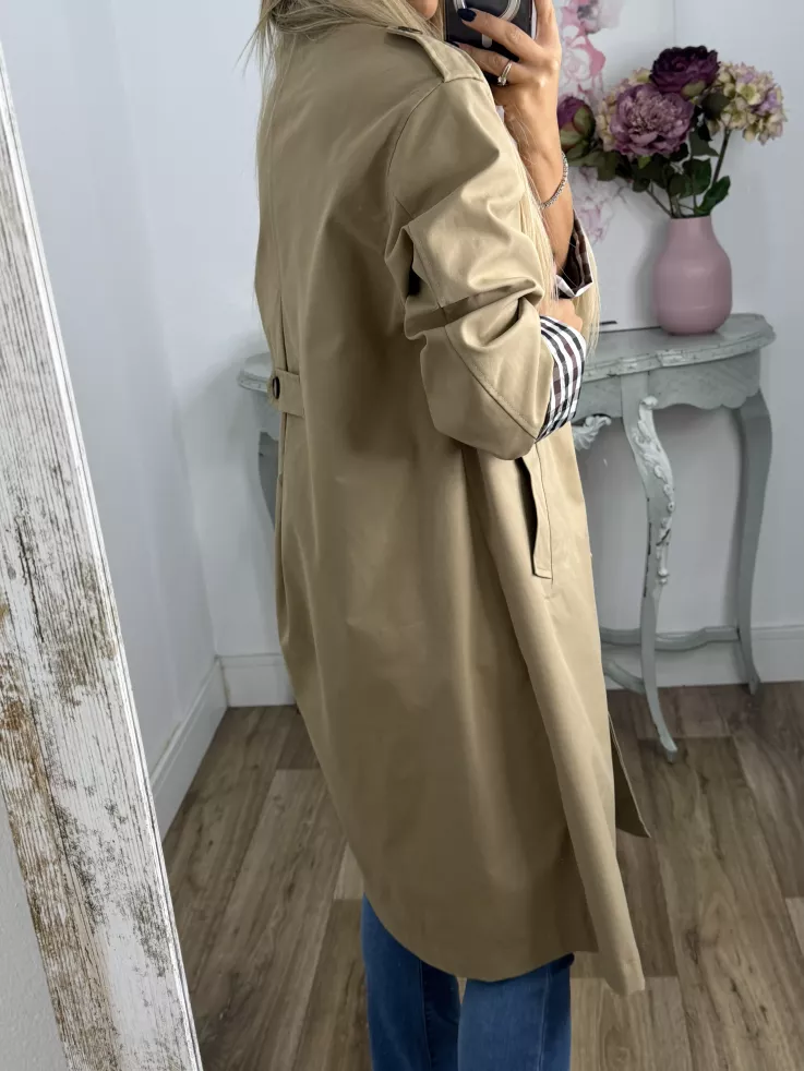 Gabardina Inglés larga camel