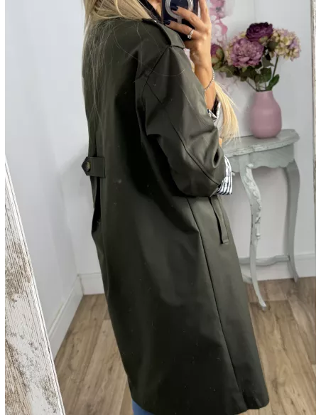 Gabardina Inglés larga verde