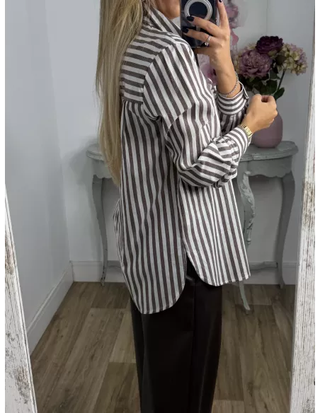 Camisa Violeta choco