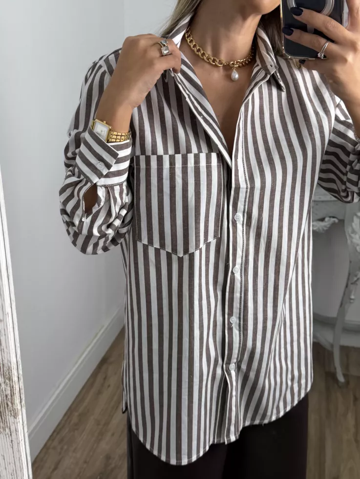 Camisa Violeta choco