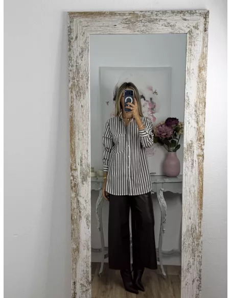 Camisa Violeta choco