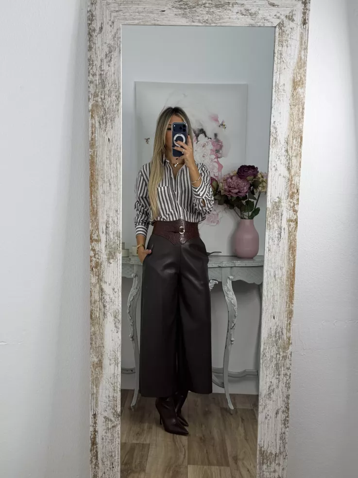 Camisa Violeta choco