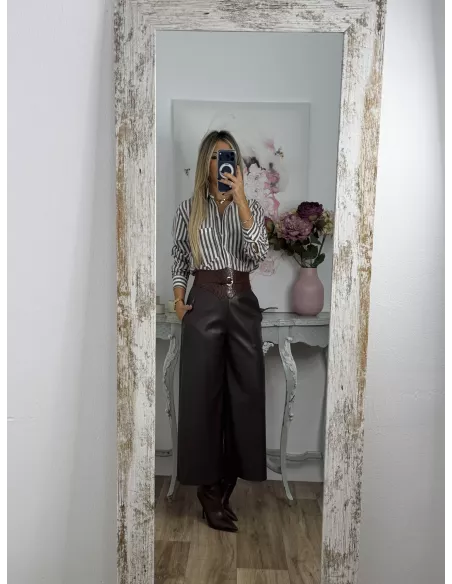 Camisa Violeta choco