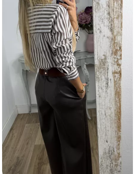 Camisa Violeta choco