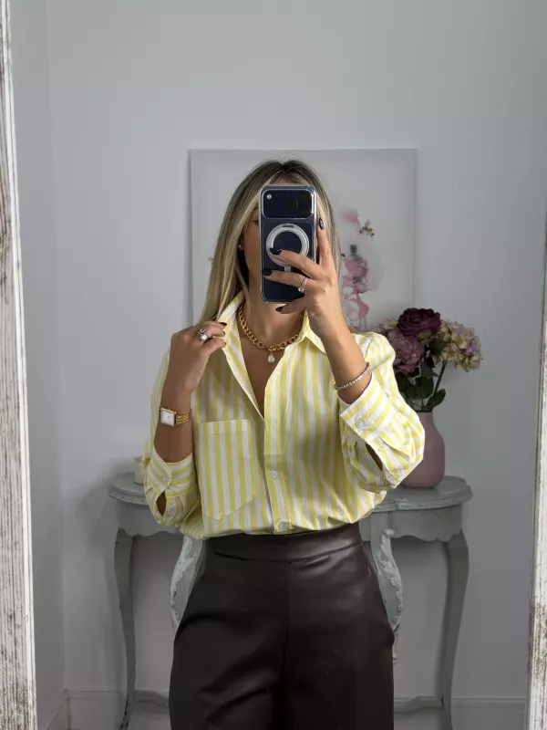 Camisa Violeta amarillo