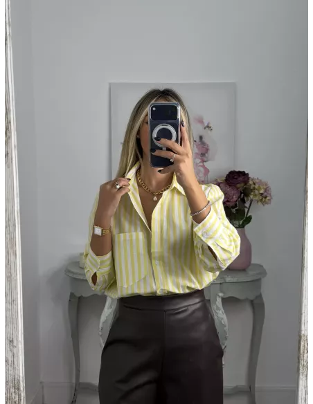 Camisa Violeta amarillo