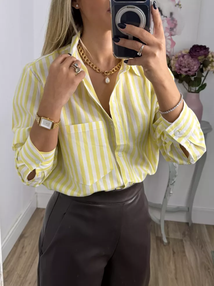 Camisa Violeta amarillo