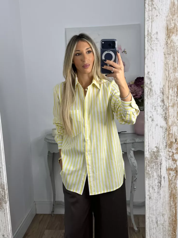 Camisa Violeta amarillo