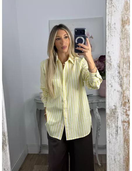 Camisa Violeta amarillo