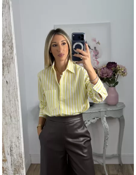 Camisa Violeta amarillo