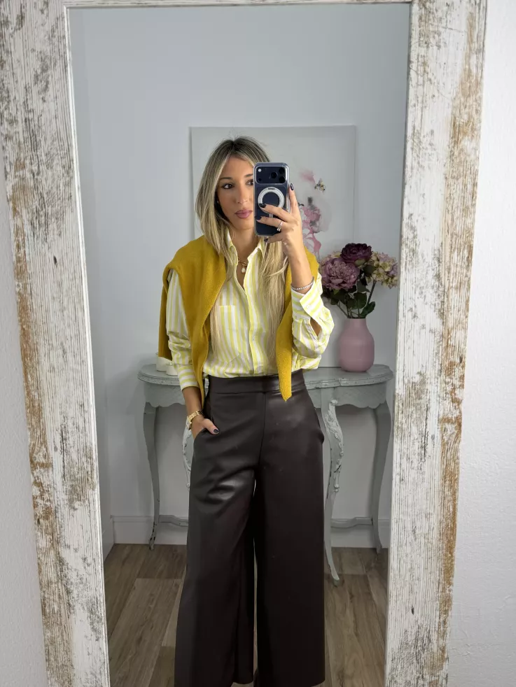 Camisa Violeta amarillo