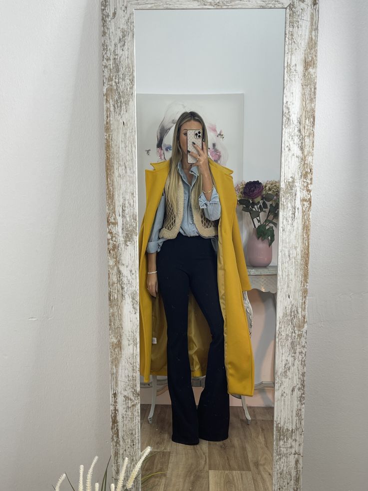 Abrigo Anaiss mostaza