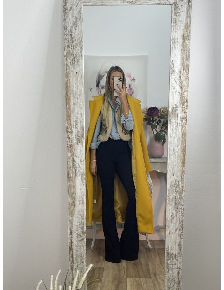 Abrigo Anaiss mostaza