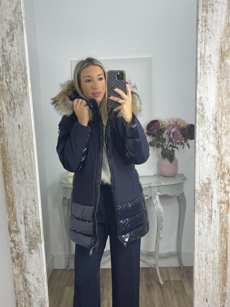 Abrigo Suiza azul marino