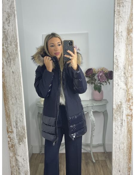 Abrigo Suiza azul marino