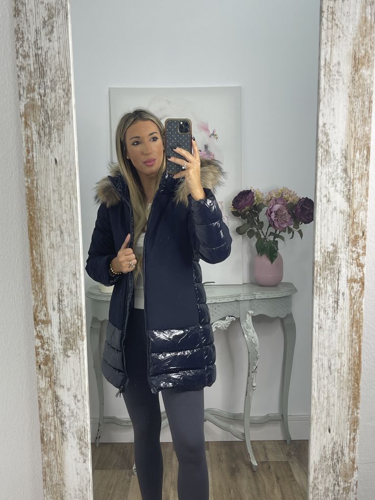 Abrigo Suiza azul marino