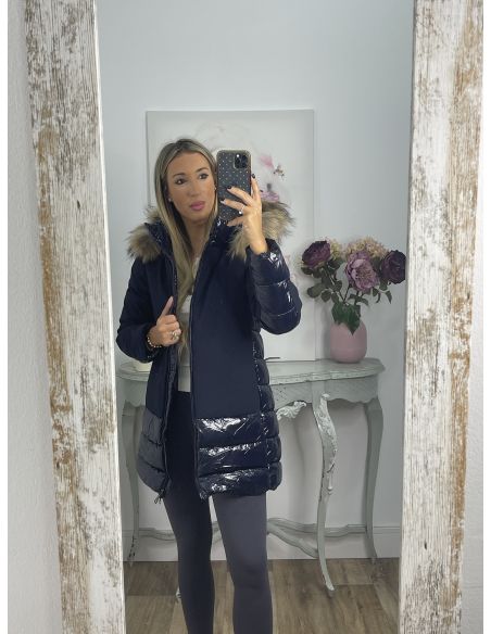 Abrigo Suiza azul marino