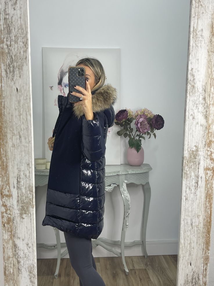 Abrigo Suiza azul marino