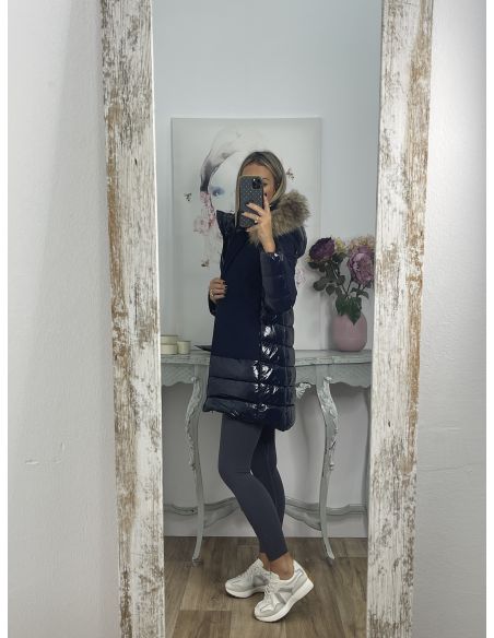 Abrigo Suiza azul marino