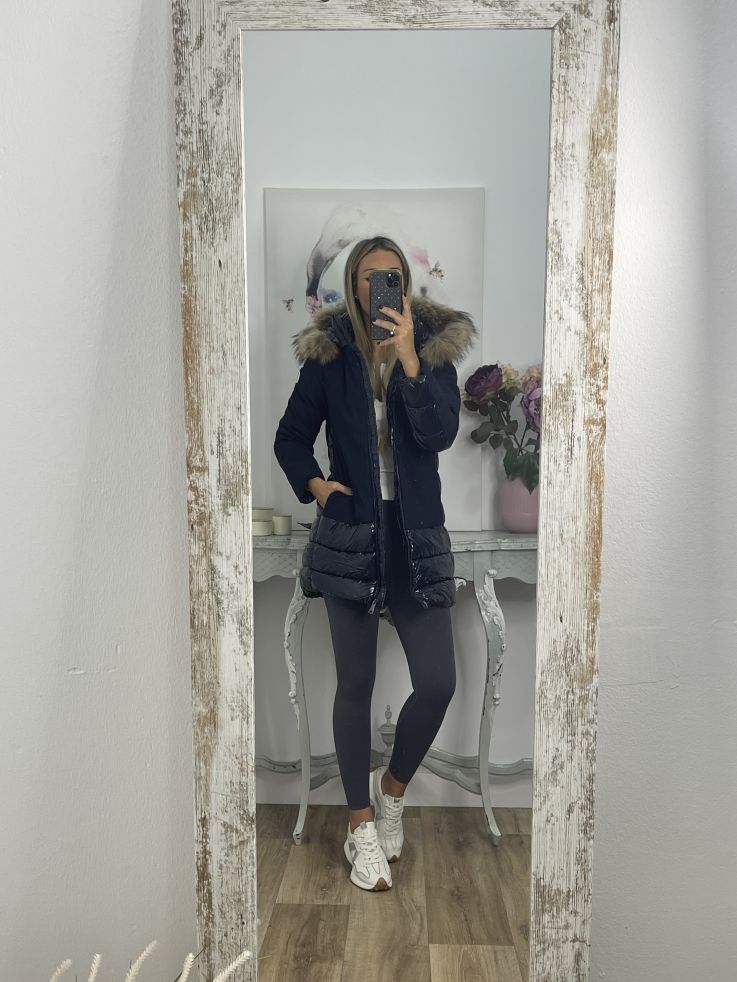 Abrigo Suiza azul marino