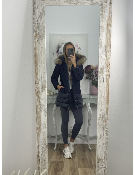 Abrigo Suiza azul marino