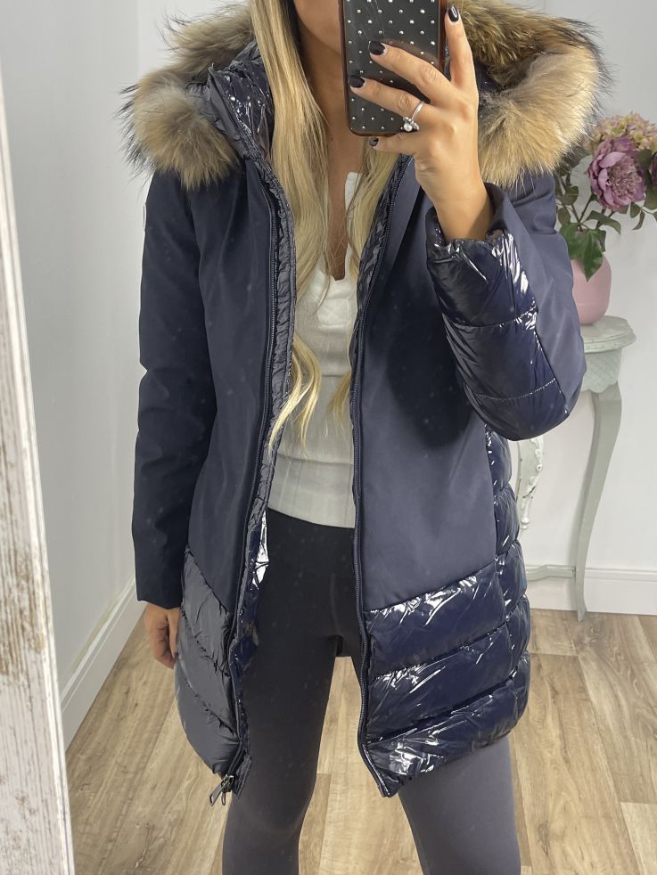 Abrigo Suiza azul marino