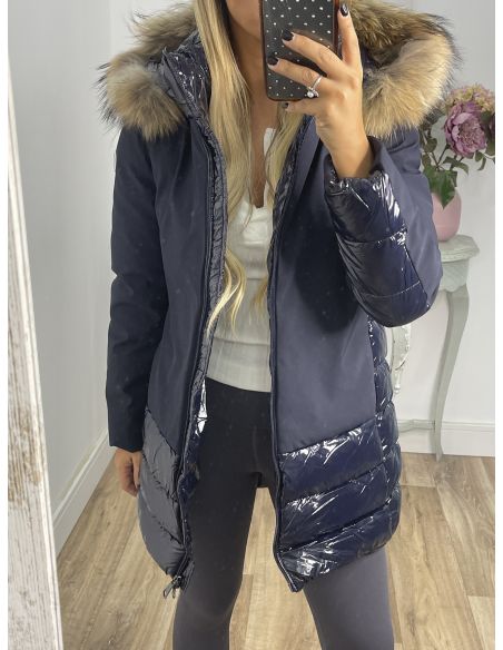 Abrigo Suiza azul marino