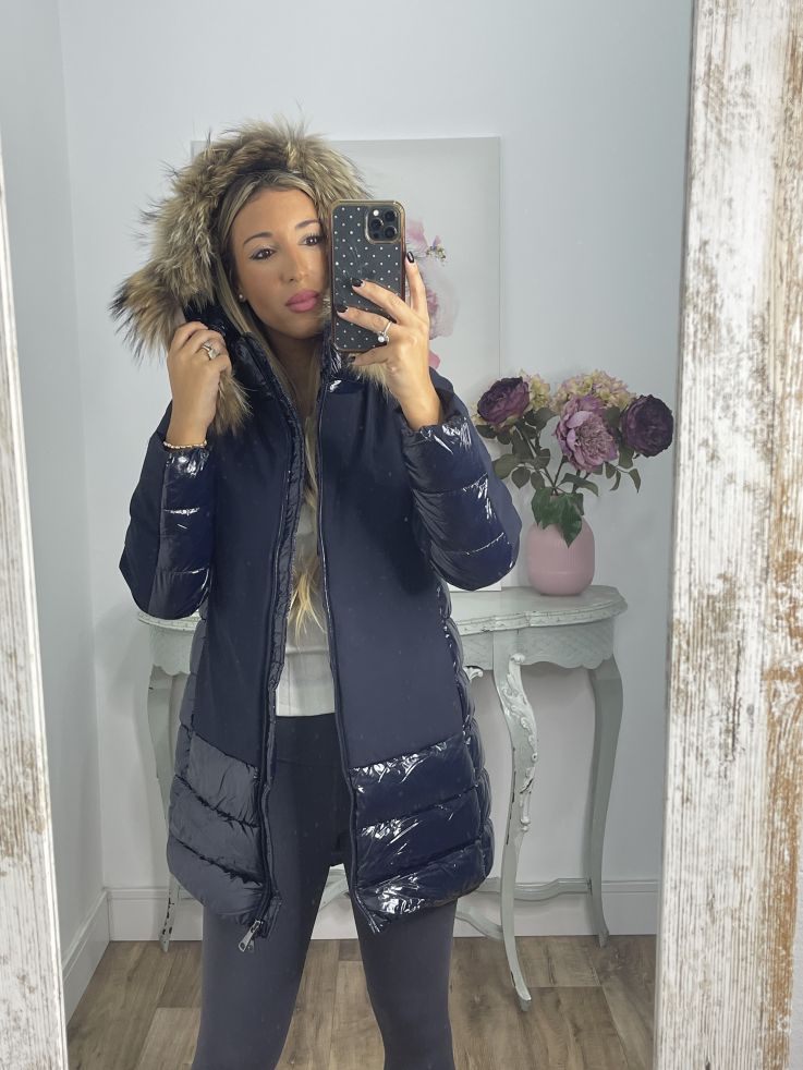 Abrigo Suiza azul marino