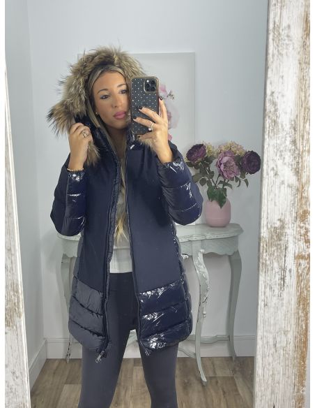 Abrigo Suiza azul marino