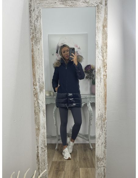 Abrigo Suiza azul marino