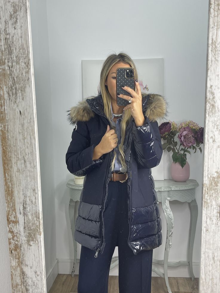 Abrigo Suiza azul marino