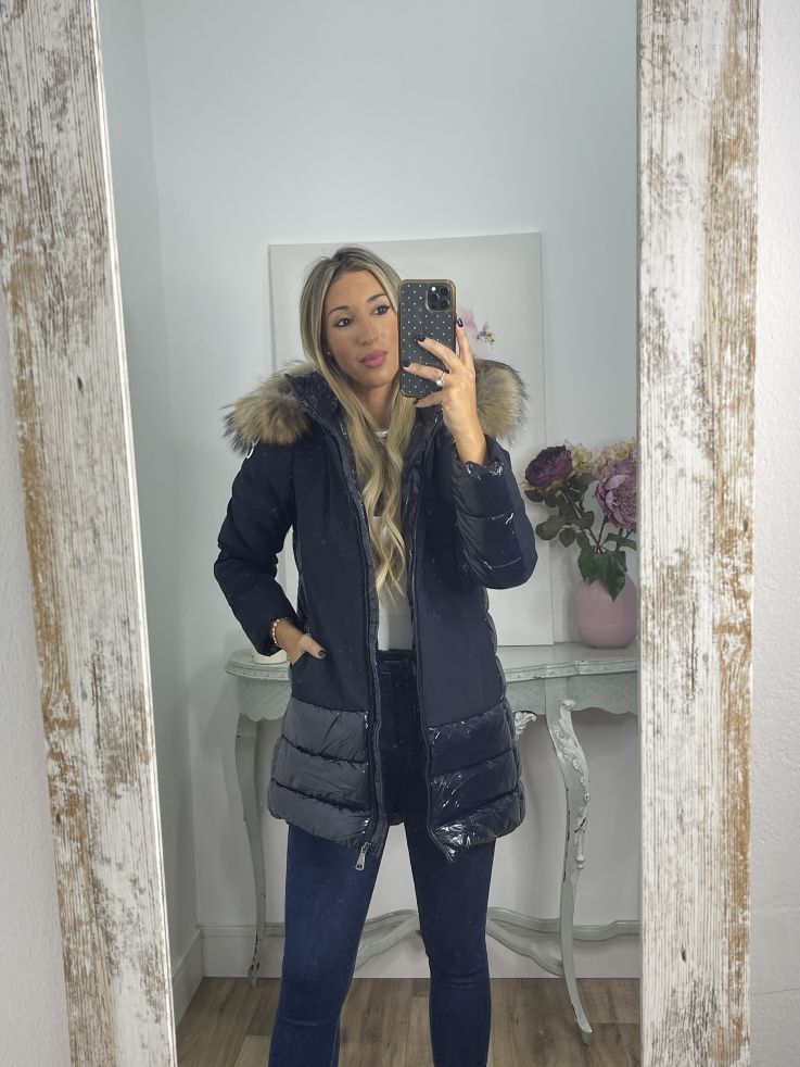 Abrigo Suiza azul marino