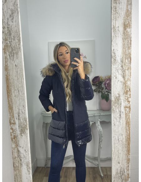 Abrigo Suiza azul marino