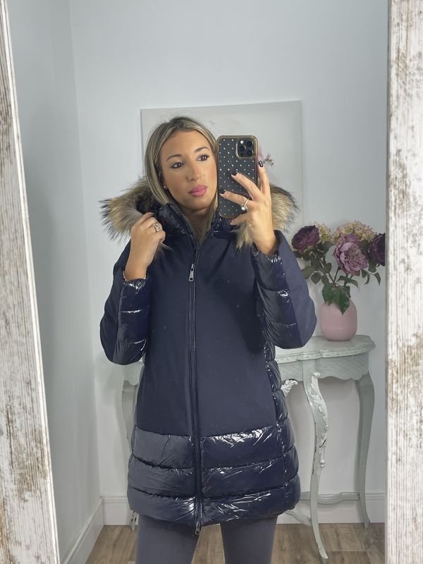 Abrigo Suiza azul marino