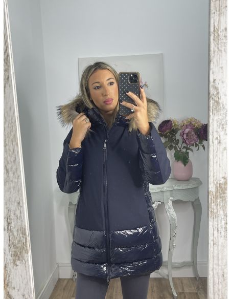 Abrigo Suiza azul marino