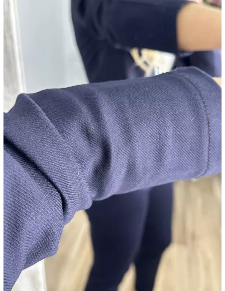 Traje chaqueta y pantalón pitillo azul marino